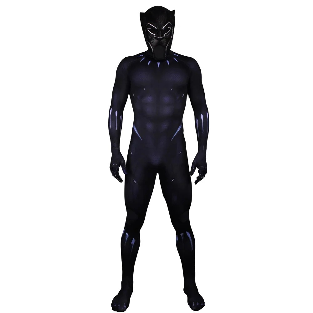 アベンジャーズ:インフィニティウォー ブラックパンサー Black Panther Full bodysuits 全身タイツ マスク付 コスチューム コスプレ衣装 アベンジャーズ:インフィニティウォー ブラックパンサー Black Panther Full bodysuits 全身タイツ マスク付 コスチューム コスプレ衣装