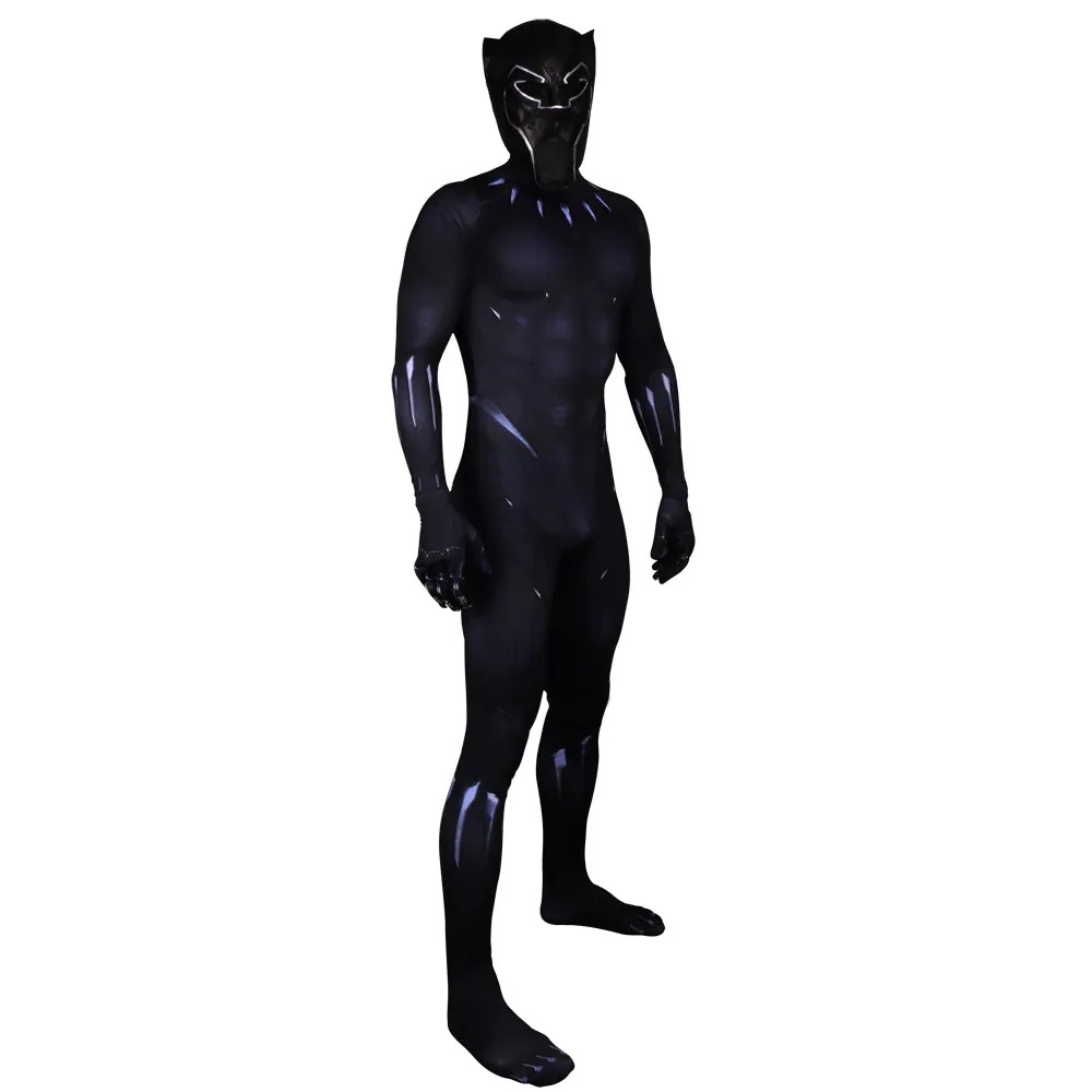 アベンジャーズ:インフィニティウォー ブラックパンサー Black Panther Full bodysuits 全身タイツ マスク付 コスチューム コスプレ衣装 アベンジャーズ:インフィニティウォー ブラックパンサー Black Panther Full bodysuits 全身タイツ マスク付 コスチューム コスプレ衣装