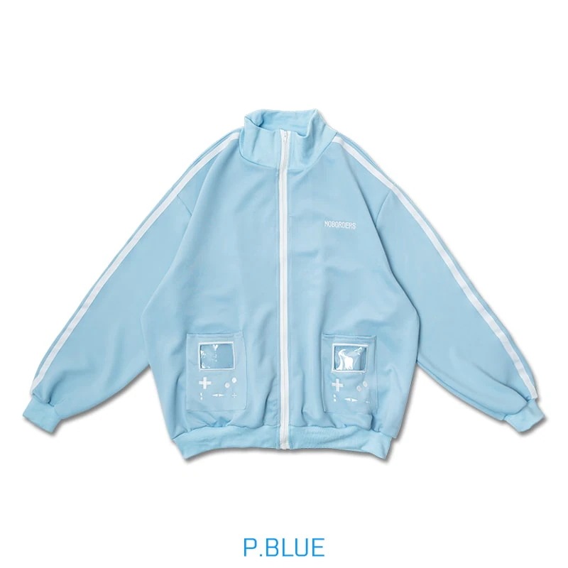 ACDC RAG GAME OVER ジャージジャケット ブルゾン ジャージ 長袖 原宿 原宿系 ファッション 天使界隈 天使 水色界隈 ホワイト ACDC RAG GAME OVER ジャージジャケット ブルゾン ジャージ 長袖 原宿 原宿系 ファッション 天使界隈 天使 水色界隈 ホワイト