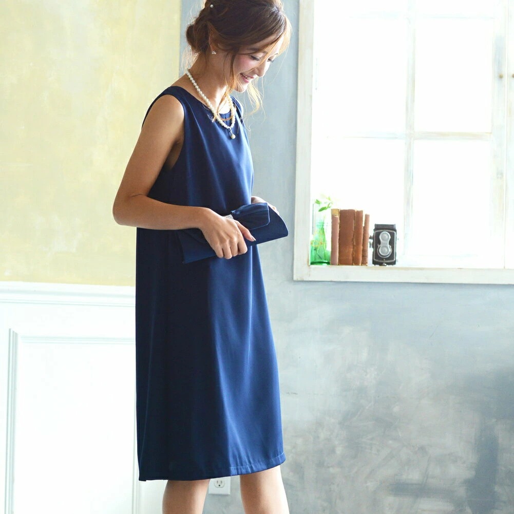 ドレス パーティードレス ワンピース フォーマルドレス ノースリーブ ひざ丈 プリーツ 結婚式 お呼ばれ 入学式 卒業式 パーティー フォーマル 大人 30代 40代 50代 可愛い 同窓会 服装 お