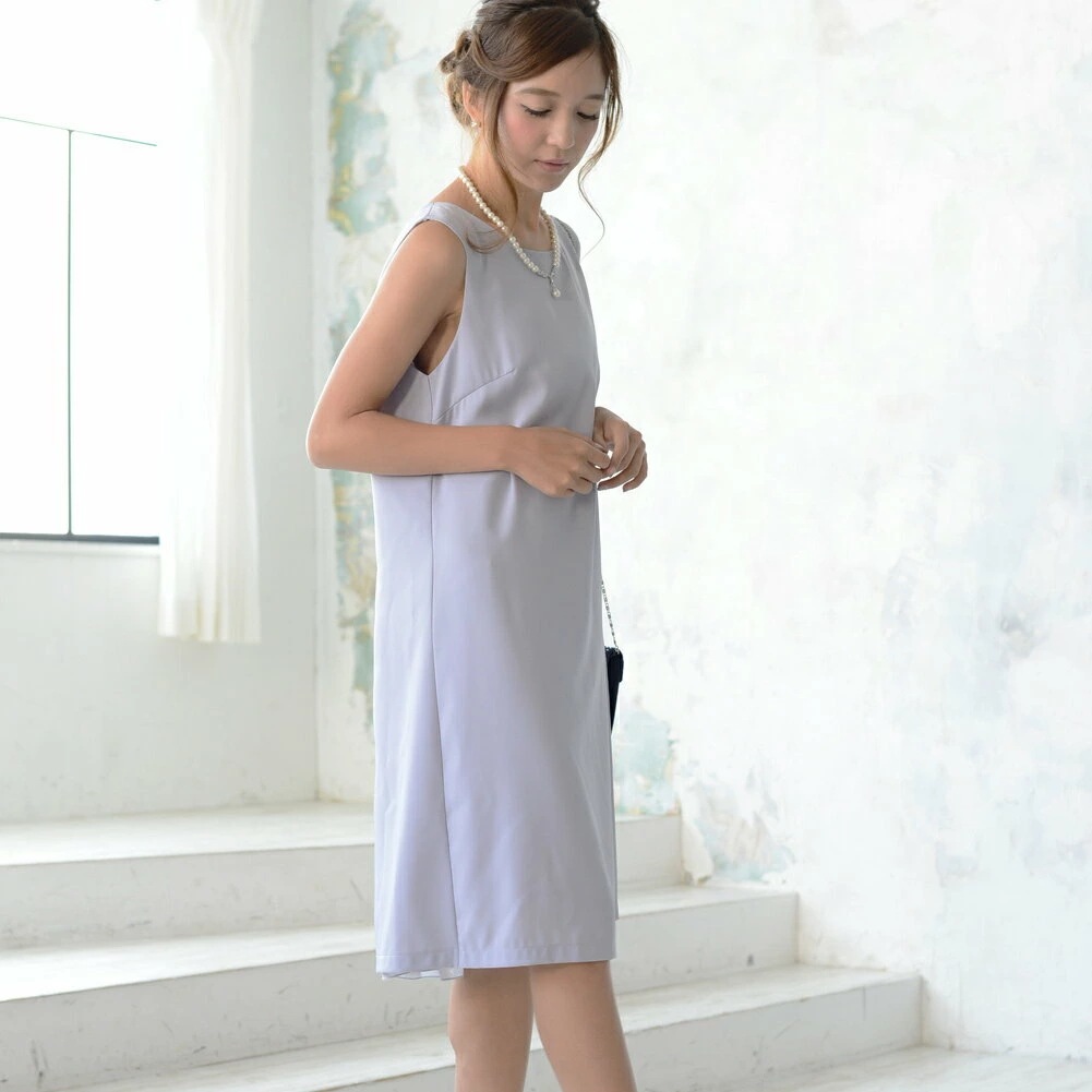 ドレス パーティードレス ワンピース フォーマルドレス ノースリーブ ひざ丈 プリーツ 結婚式 お呼ばれ 入学式 卒業式 パーティー フォーマル 大人 30代 40代 50代 可愛い 同窓会 服装 お