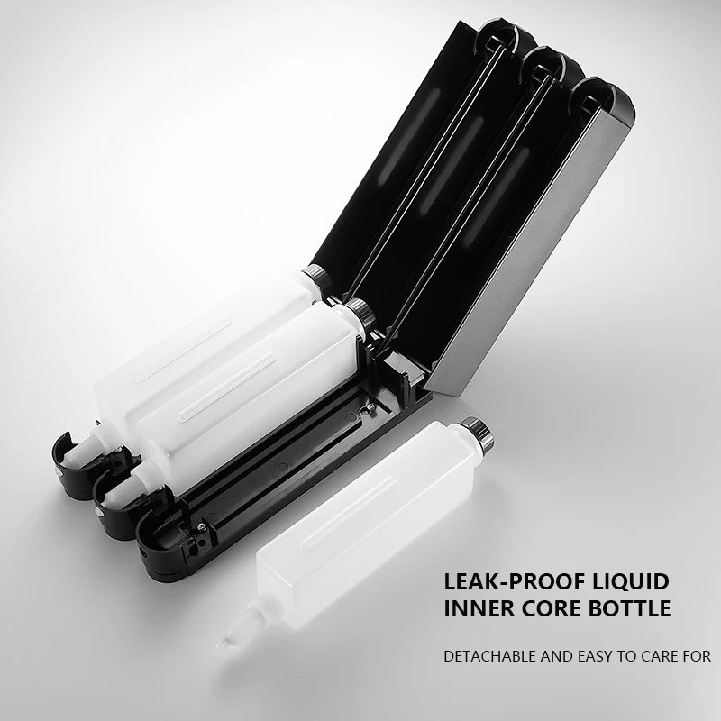 ソープディスペンサー 壁掛け ハンドソープ シングル ダブル 3ヘッド 壁取り付け カビ ホテル用 gun gray double ソープディスペンサー 壁掛け ハンドソープ シングル ダブル 3ヘッド 壁取り付け カビ ホテル用 gun gray double