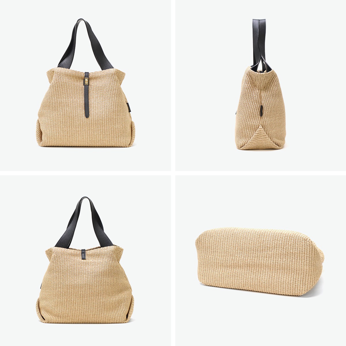 正規品 トートバッグ レディース トート かごバッグ 軽量 ブランド 女性 おしゃれ 肩掛け 本革 レザー かわいい B5 SANDRO イタリアンラフィアシート Lサイズ V-8908