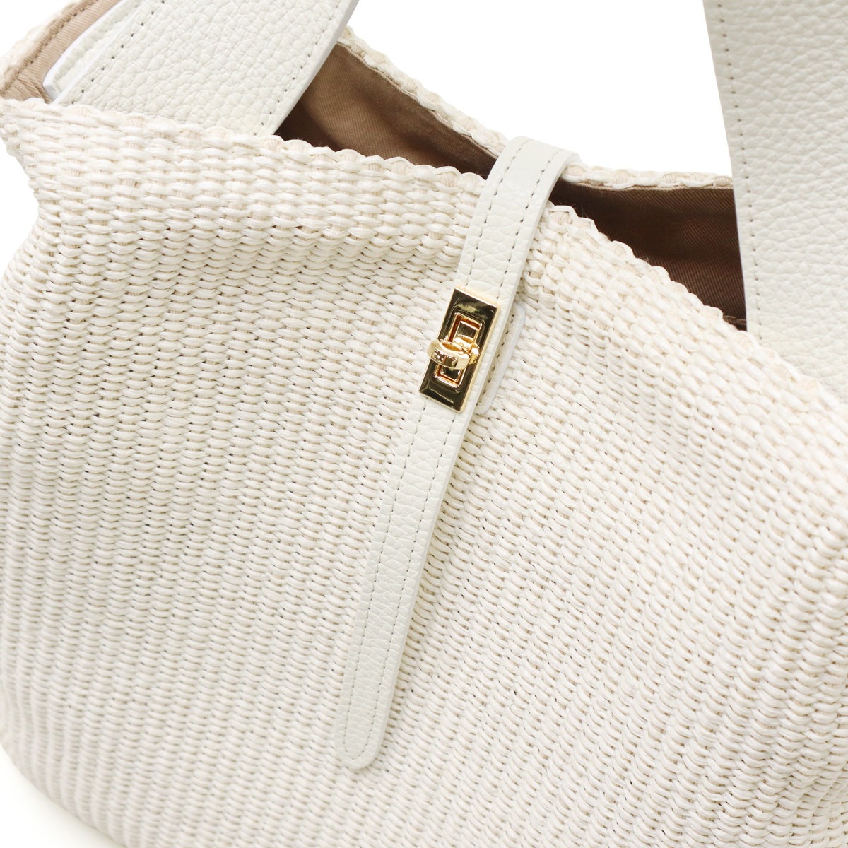 正規品 トートバッグ レディース トート かごバッグ 軽量 ブランド 女性 おしゃれ 肩掛け 本革 レザー かわいい B5 SANDRO イタリアンラフィアシート Lサイズ V-8908