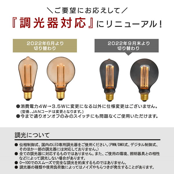 Qoo10] EDISON BULB 【ノスタルジア】エジソン バルブ LED