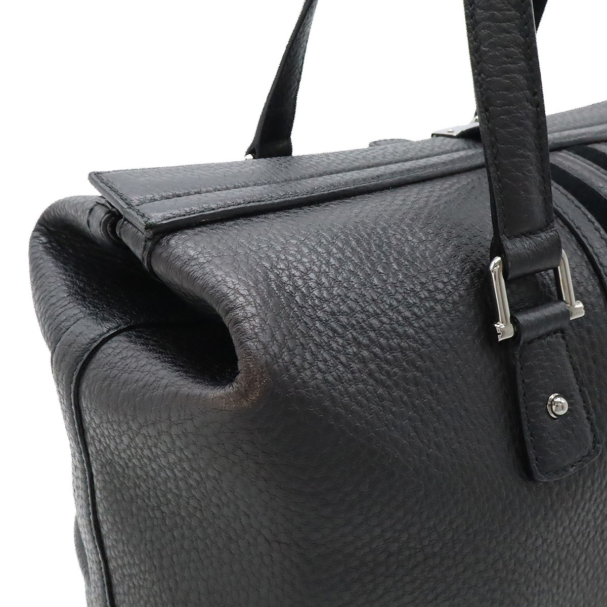 シェリーライン ハンドバッグ ミニボストンバッグ レザー スエード ブラック 黒 シルバー金具 15033 シェリーライン ハンドバッグ ミニボストンバッグ レザー スエード ブラック 黒 シルバー金具 15033