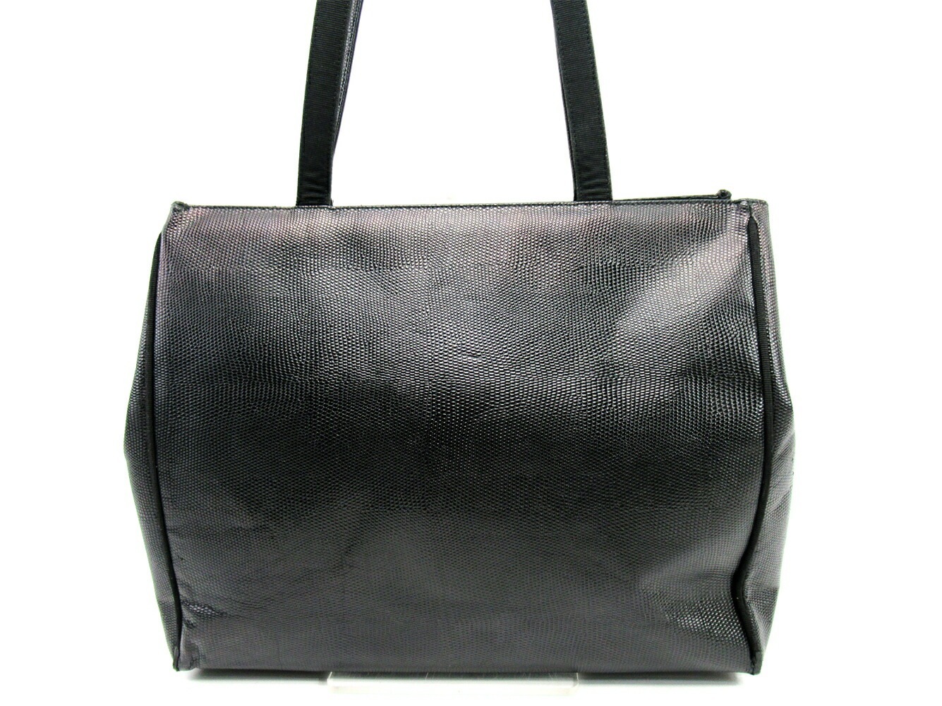 トートバッグ ワンショルダー ヴァラ金具 ブラック 中古 トートバッグ ワンショルダー ヴァラ金具 ブラック 中古