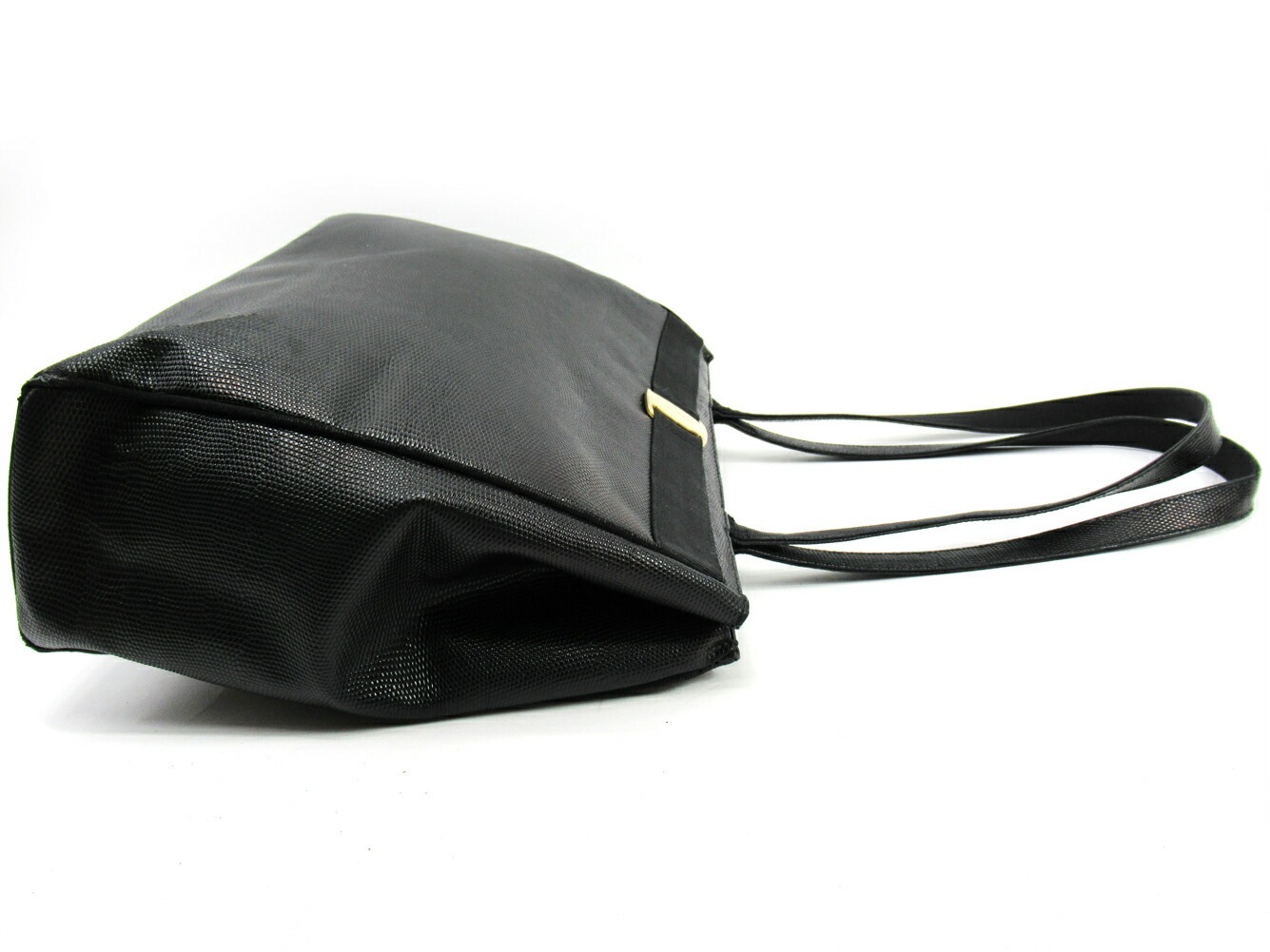 トートバッグ ワンショルダー ヴァラ金具 ブラック 中古 トートバッグ ワンショルダー ヴァラ金具 ブラック 中古