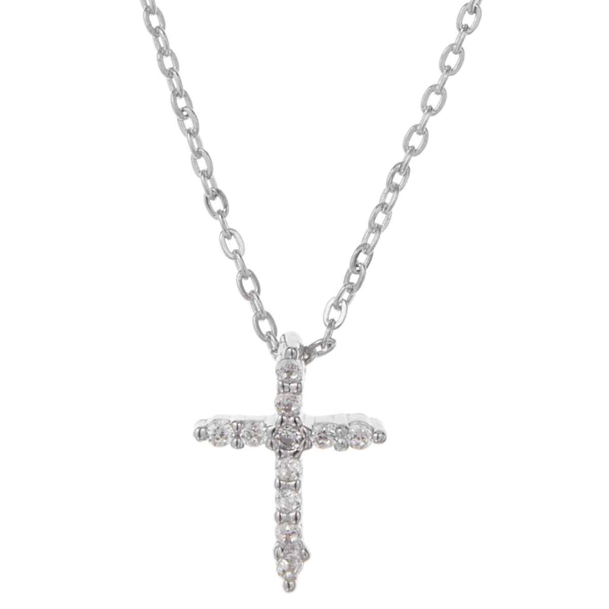 ネックレス レディース シルバー925 キュービックジルコニア 刻印 クロス 十字架 パヴェ ミニ ネックレス レディース シルバー925 キュービックジルコニア 刻印 クロス 十字架 パヴェ ミニ