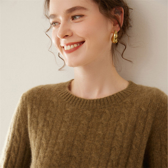 カシミヤ カシミヤセーター レディース ニット トップス ケーブル編み 無地 丸首 シンプル 長袖 秋冬 上品 細見え効果 綺麗め 体型カバー 着回し 冷え性 保湿性 弾力性 高品質 厚手 20代 3 カシミヤ カシミヤセーター レディース ニット トップス ケーブル編み 無地 丸首 シンプル 長袖 秋冬 上品 細見え効果 綺麗め 体型カバー 着回し 冷え性 保湿性 弾力性 高品質 厚手 20代 3