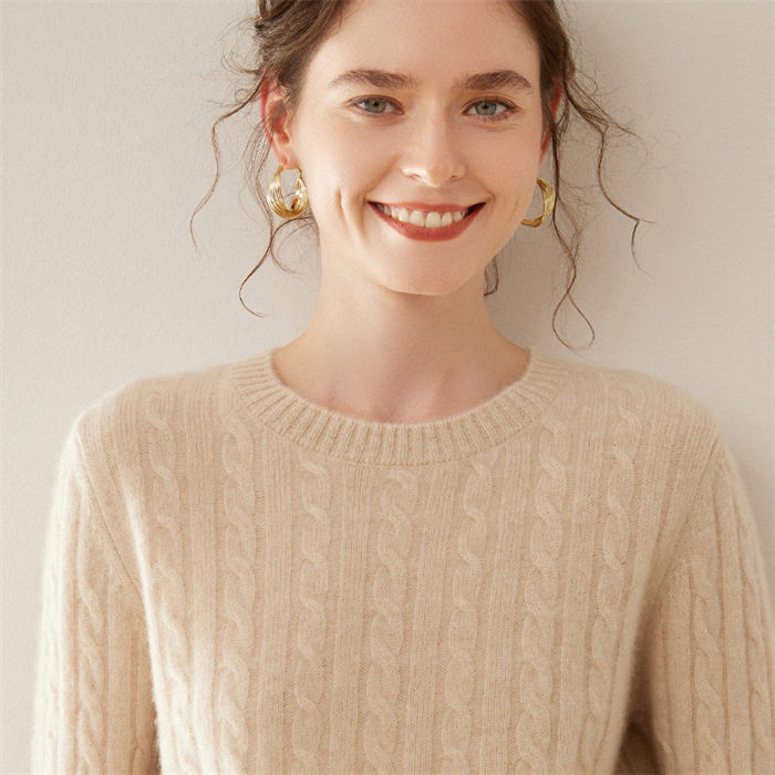 カシミヤ カシミヤセーター レディース ニット トップス ケーブル編み 無地 丸首 シンプル 長袖 秋冬 上品 細見え効果 綺麗め 体型カバー 着回し 冷え性 保湿性 弾力性 高品質 厚手 20代 3 カシミヤ カシミヤセーター レディース ニット トップス ケーブル編み 無地 丸首 シンプル 長袖 秋冬 上品 細見え効果 綺麗め 体型カバー 着回し 冷え性 保湿性 弾力性 高品質 厚手 20代 3