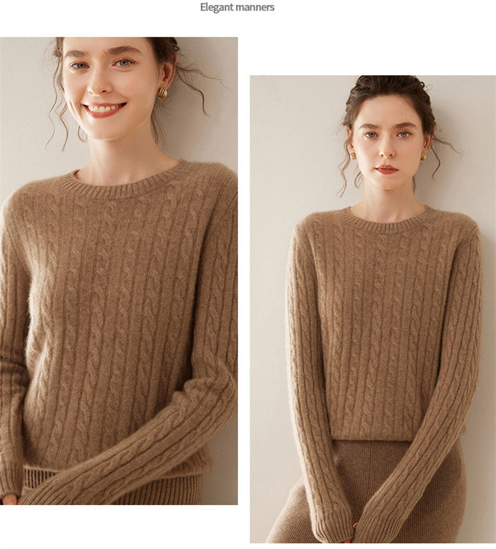 カシミヤ カシミヤセーター レディース ニット トップス ケーブル編み 無地 丸首 シンプル 長袖 秋冬 上品 細見え効果 綺麗め 体型カバー 着回し 冷え性 保湿性 弾力性 高品質 厚手 20代 3 カシミヤ カシミヤセーター レディース ニット トップス ケーブル編み 無地 丸首 シンプル 長袖 秋冬 上品 細見え効果 綺麗め 体型カバー 着回し 冷え性 保湿性 弾力性 高品質 厚手 20代 3