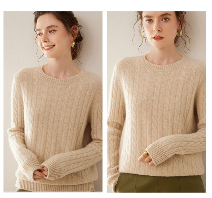 カシミヤ カシミヤセーター レディース ニット トップス ケーブル編み 無地 丸首 シンプル 長袖 秋冬 上品 細見え効果 綺麗め 体型カバー 着回し 冷え性 保湿性 弾力性 高品質 厚手 20代 3 カシミヤ カシミヤセーター レディース ニット トップス ケーブル編み 無地 丸首 シンプル 長袖 秋冬 上品 細見え効果 綺麗め 体型カバー 着回し 冷え性 保湿性 弾力性 高品質 厚手 20代 3