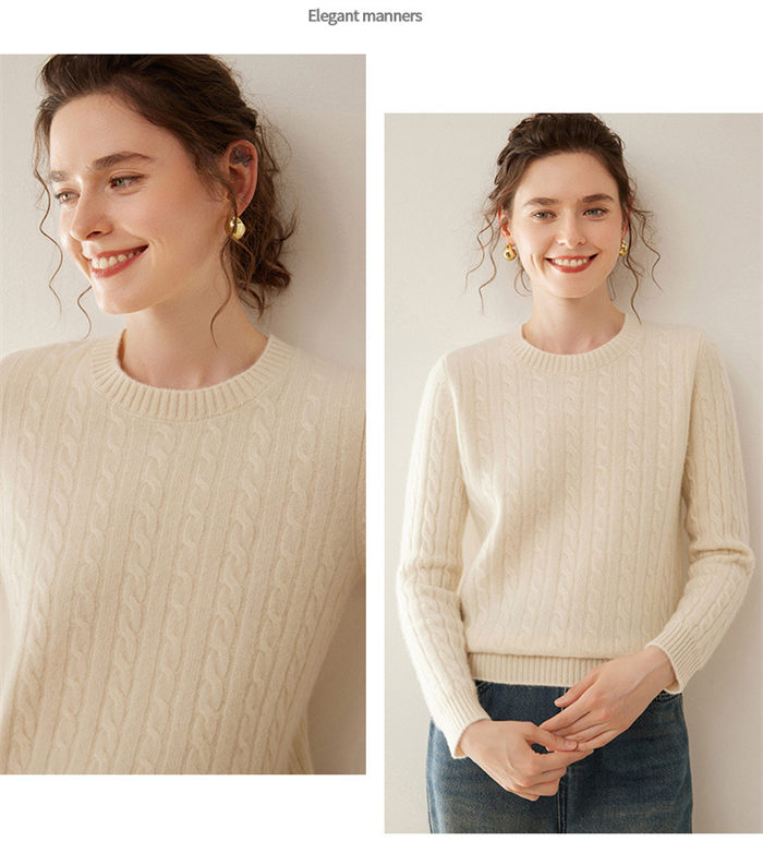カシミヤ カシミヤセーター レディース ニット トップス ケーブル編み 無地 丸首 シンプル 長袖 秋冬 上品 細見え効果 綺麗め 体型カバー 着回し 冷え性 保湿性 弾力性 高品質 厚手 20代 3 カシミヤ カシミヤセーター レディース ニット トップス ケーブル編み 無地 丸首 シンプル 長袖 秋冬 上品 細見え効果 綺麗め 体型カバー 着回し 冷え性 保湿性 弾力性 高品質 厚手 20代 3