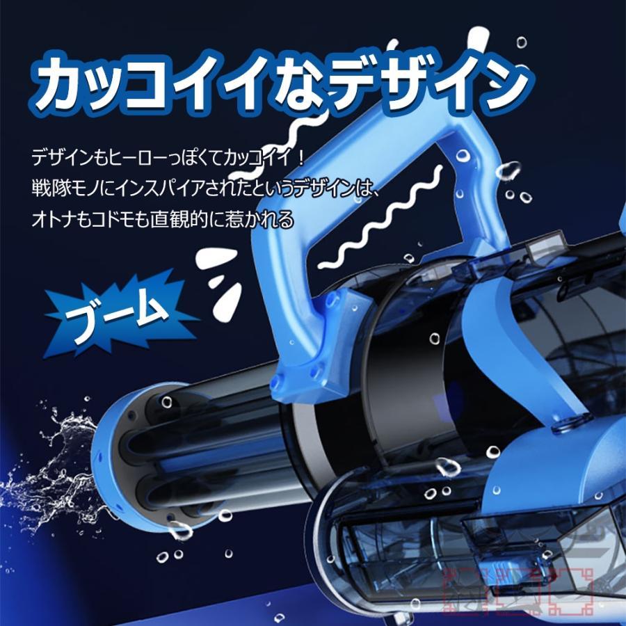 2枚150円OFF！【即納】水鉄砲 電動 ガトリングガン ガトリング 自動ウォーターガン 連射水鉄砲 タンク容量400ml 射程距離 10m 水遊び 大容量 電動水ピストル 最強 玩具 子供 夏休み