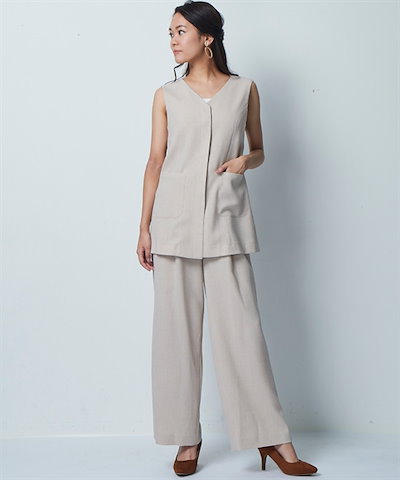 在庫超歓迎 CMG0221A0001 : レディーススーツWブレストノーカラースー : レディース服 特価お得