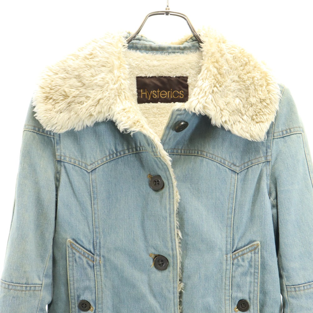 ヒステリックス 日本製 デニムジャケット FREE アイスブルー HYSTERICS