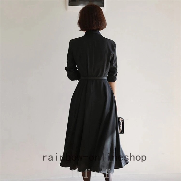 ワンピースロング丈バックル付き卒業式レディース服母入学式卒園式ママ入園式ママコーデお宮参り親フォーマ