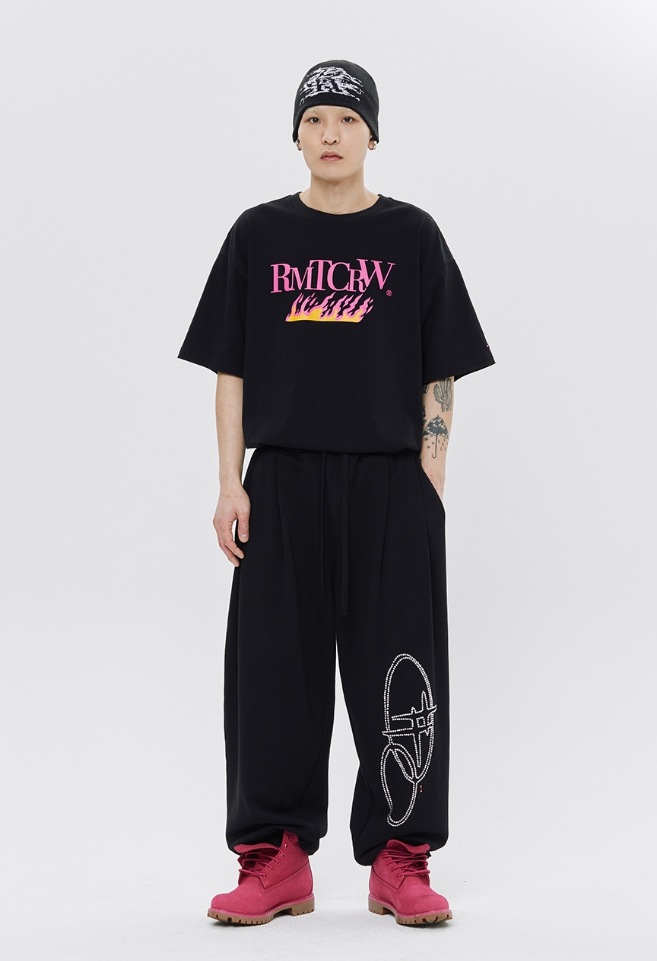 【ROMANTIC CROWN】 BLAZE REEL TIGER TEE SHIRT 【ROMANTIC CROWN】 BLAZE REEL TIGER TEE SHIRT