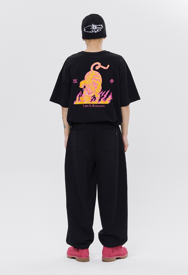 【ROMANTIC CROWN】 BLAZE REEL TIGER TEE SHIRT 【ROMANTIC CROWN】 BLAZE REEL TIGER TEE SHIRT