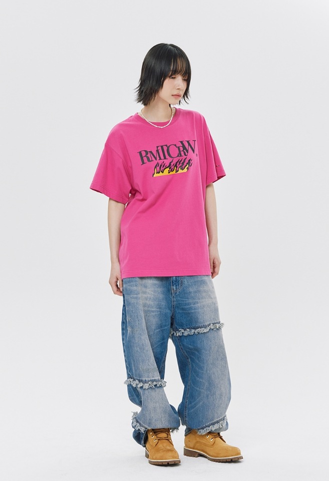 【ROMANTIC CROWN】 BLAZE REEL TIGER TEE SHIRT 【ROMANTIC CROWN】 BLAZE REEL TIGER TEE SHIRT