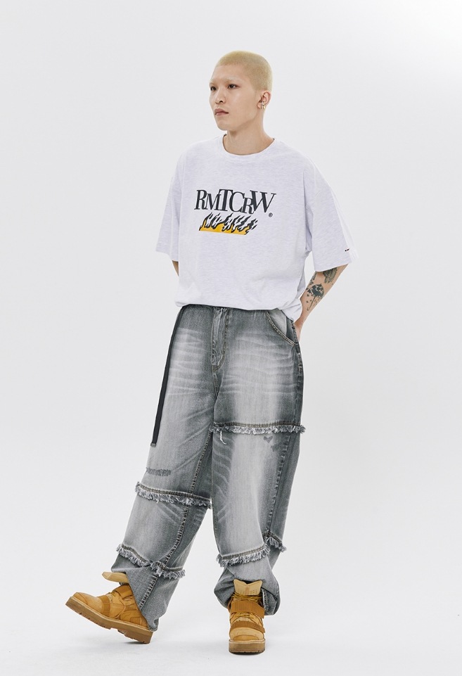 【ROMANTIC CROWN】 BLAZE REEL TIGER TEE SHIRT 【ROMANTIC CROWN】 BLAZE REEL TIGER TEE SHIRT