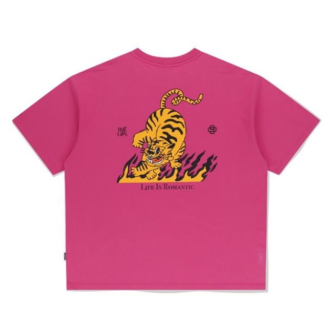 【ROMANTIC CROWN】 BLAZE REEL TIGER TEE SHIRT 【ROMANTIC CROWN】 BLAZE REEL TIGER TEE SHIRT