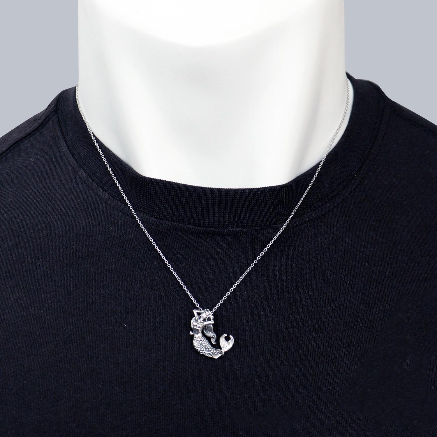 ペンダントトップ ネックレス トップ ハワイアンジュエリー マーメイド 人魚 メンズ レディース ユニセックス シルバー925 アクセサリー