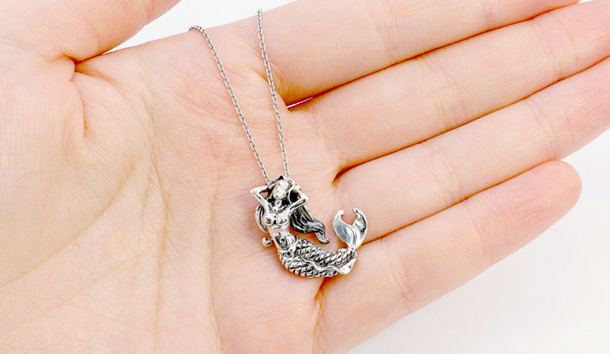 ペンダントトップ ネックレス トップ ハワイアンジュエリー マーメイド 人魚 メンズ レディース ユニセックス シルバー925 アクセサリー