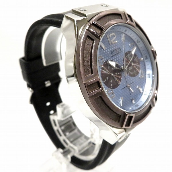 ゲス リガー W0040G10 クロノグラフ クォーツ 腕時計 メンズ 【中古】 ゲス リガー W0040G10 クロノグラフ クォーツ 腕時計 メンズ 【中古】