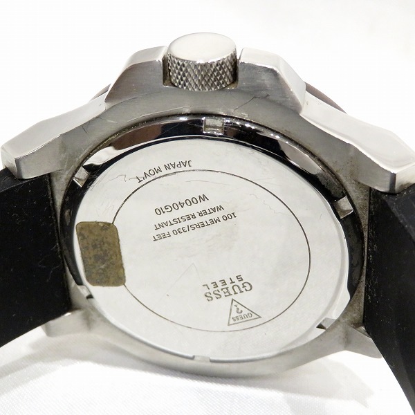 ゲス リガー W0040G10 クロノグラフ クォーツ 腕時計 メンズ 【中古】 ゲス リガー W0040G10 クロノグラフ クォーツ 腕時計 メンズ 【中古】