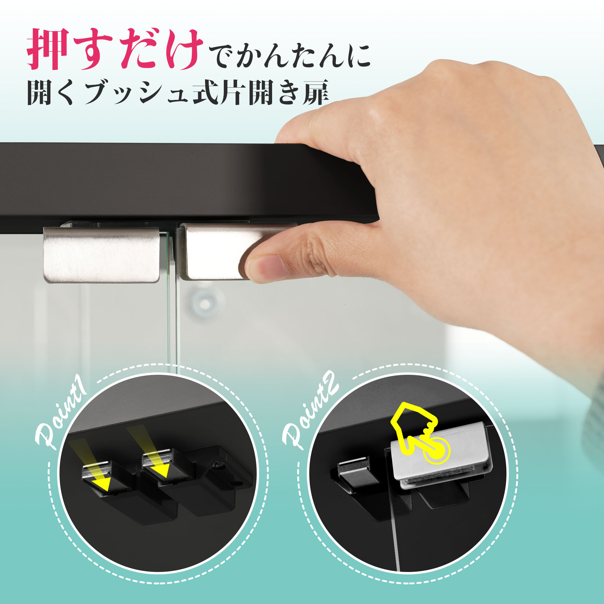 574コレクションケース 両扉タイプ 大型 ワイドタイプ ガラスディスプレイキャビネット フィギュアケース 3段 強化ガラス 全面ガラス サイズ:幅80.5×奥行36.5×高さ125.5cm ブラック