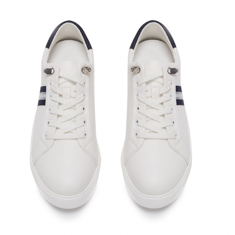 (Mook) レディースローガンウェビングポイントスニーカー 2色 (Mook) レディースローガンウェビングポイントスニーカー 2色