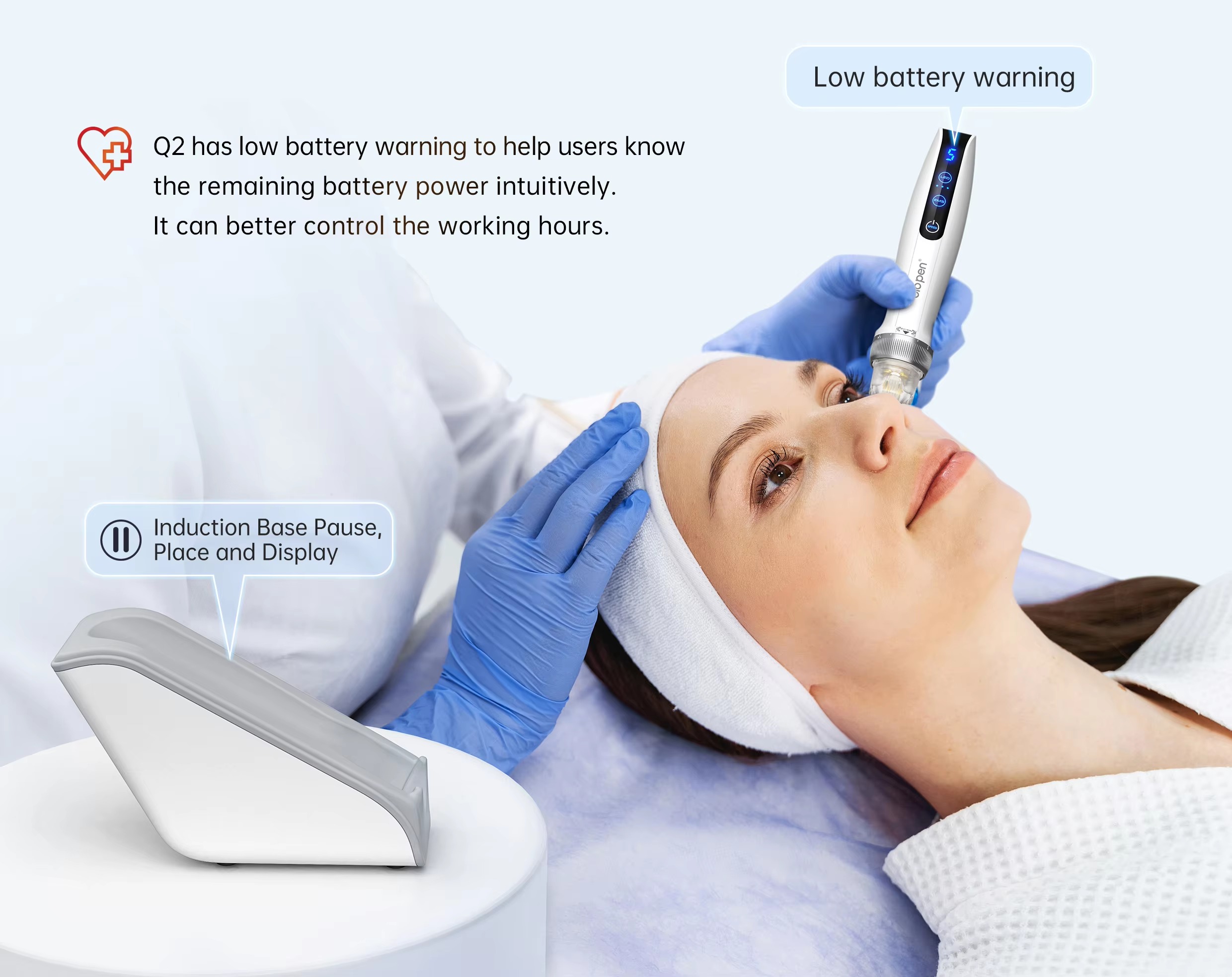 Hello Face Q2 美顔器 自動MTS　美容機器　マイクロニードル美顔器 Hello Face Pen Q2 MTS水溶電動マイクロニードル導入器マイクロ