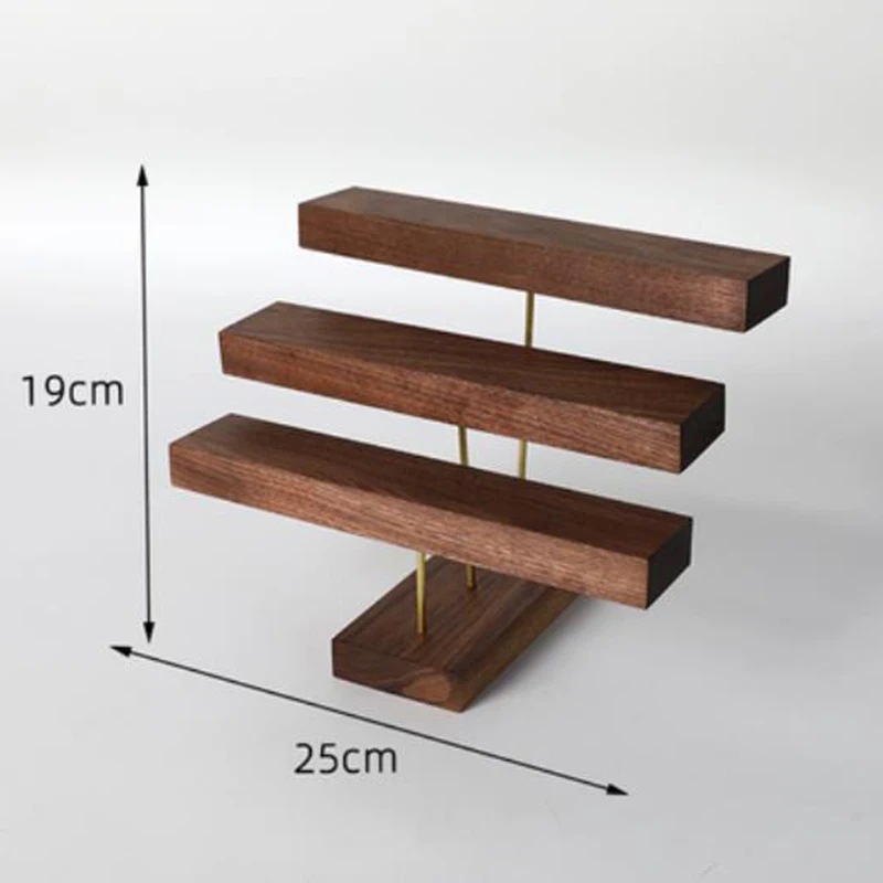 ジュエリー収納,リング,イヤリングを収納するための木製ネックレス棚