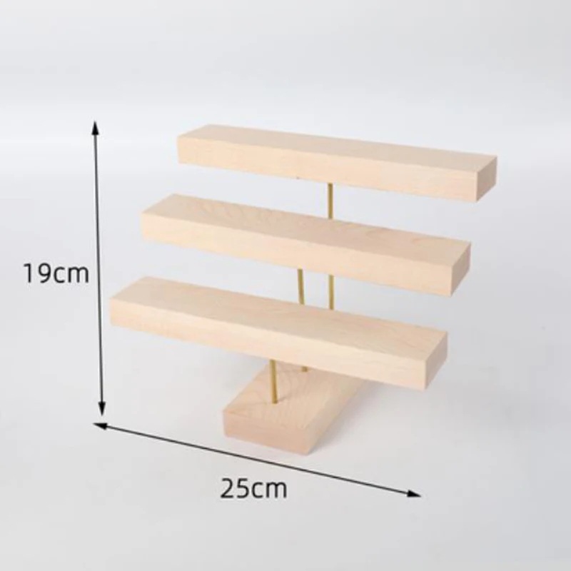 ジュエリー収納,リング,イヤリングを収納するための木製ネックレス棚