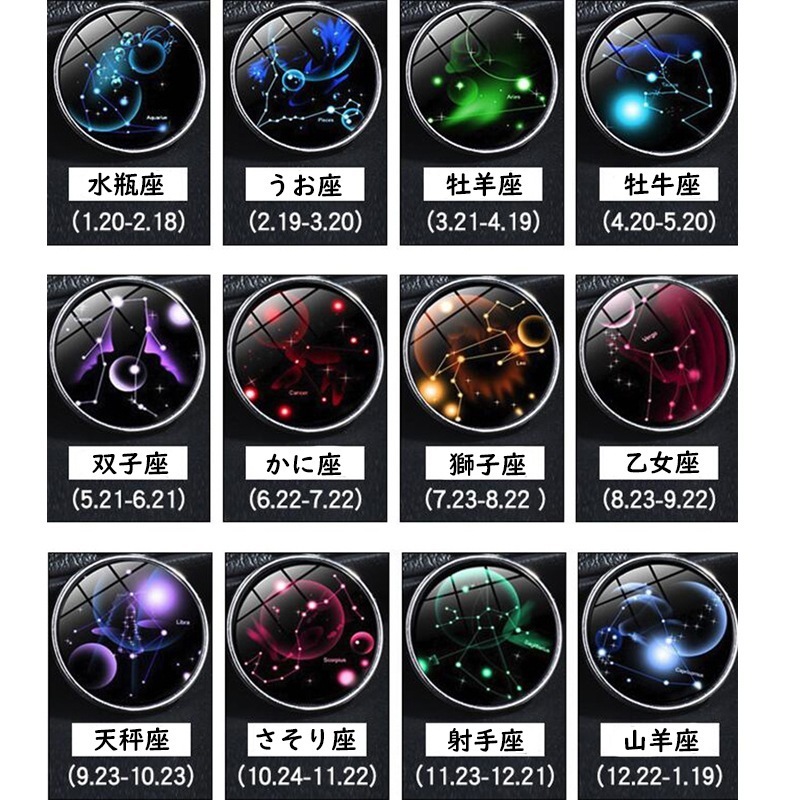 団体購入8件星座ネックレス メンズ レディース 男女兼用 おしゃれ 高級感 プレゼント 星 韓国風 ファッション 金属アレルギー対応