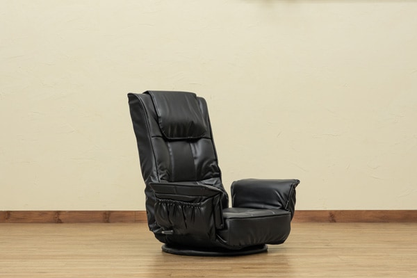 【新品・送料無料】【完成品】レバー式14段回転座椅子　BK/BR/IV レバー式14段回転座椅子 BK/BR/IV