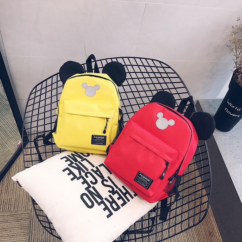 2025年新作アニメ大好き新しい 子供用カバン幼稚園3-4-7女の赤ちゃん男の子のシンプルなファッションキャンバスの軽いミッキーの可愛いリュックサック