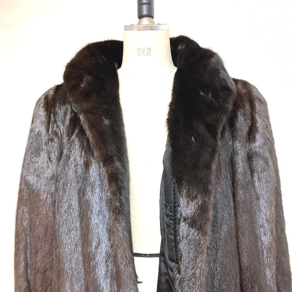 【美品】NINA RICCI ニナリッチ/ダークミンク/ハーフコート ニナリッチ NINA RICCI サガミンク ハーフコート ファーコート