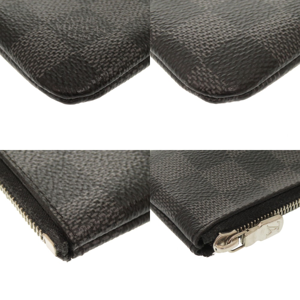 美品 ポシェットクレ ダミエ グラフィット N60155 コインケース ダミエグラフィットキャンバス ブラック LV 1206【中古】 メンズ 美品 ポシェットクレ ダミエ グラフィット N60155 コインケース ダミエグラフィットキャンバス ブラック LV 1206【中古】 メンズ