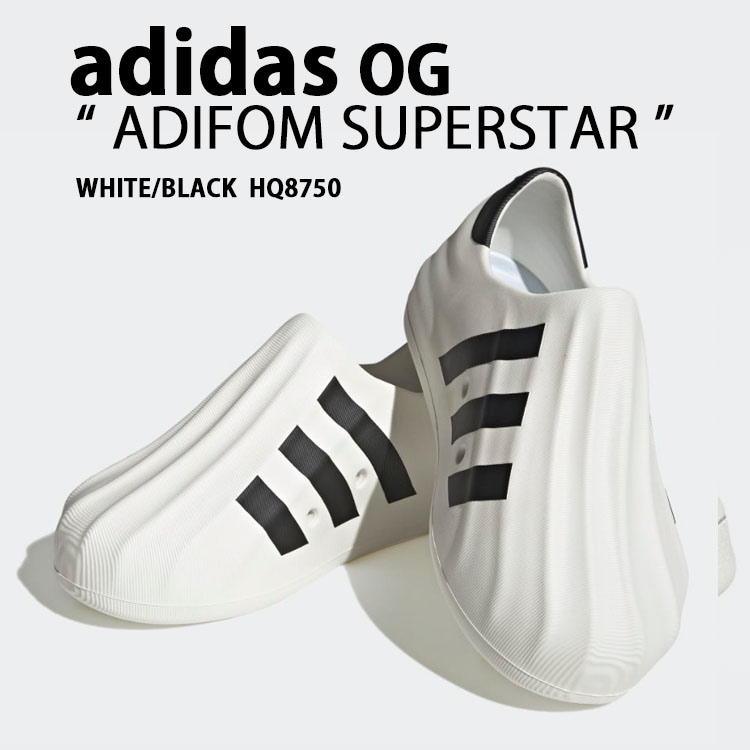 スリッポン ADIFOM SUPERSTAR HQ8750 WHITE BLACK シューズ アディフォーム スーパースター メンズ