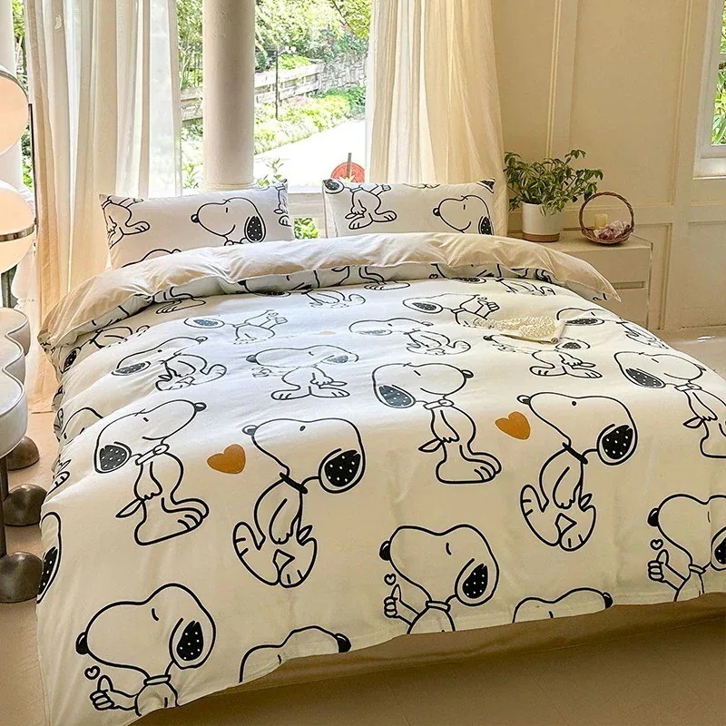 今の流行小さな新鮮なベッドシーツと掛け布団カバーの4点セット独身学生寮用漫画寝具3点セットと 今の流行小さな新鮮なベッドシーツと掛け布団カバーの4点セット独身学生寮用漫画寝具3点セットと