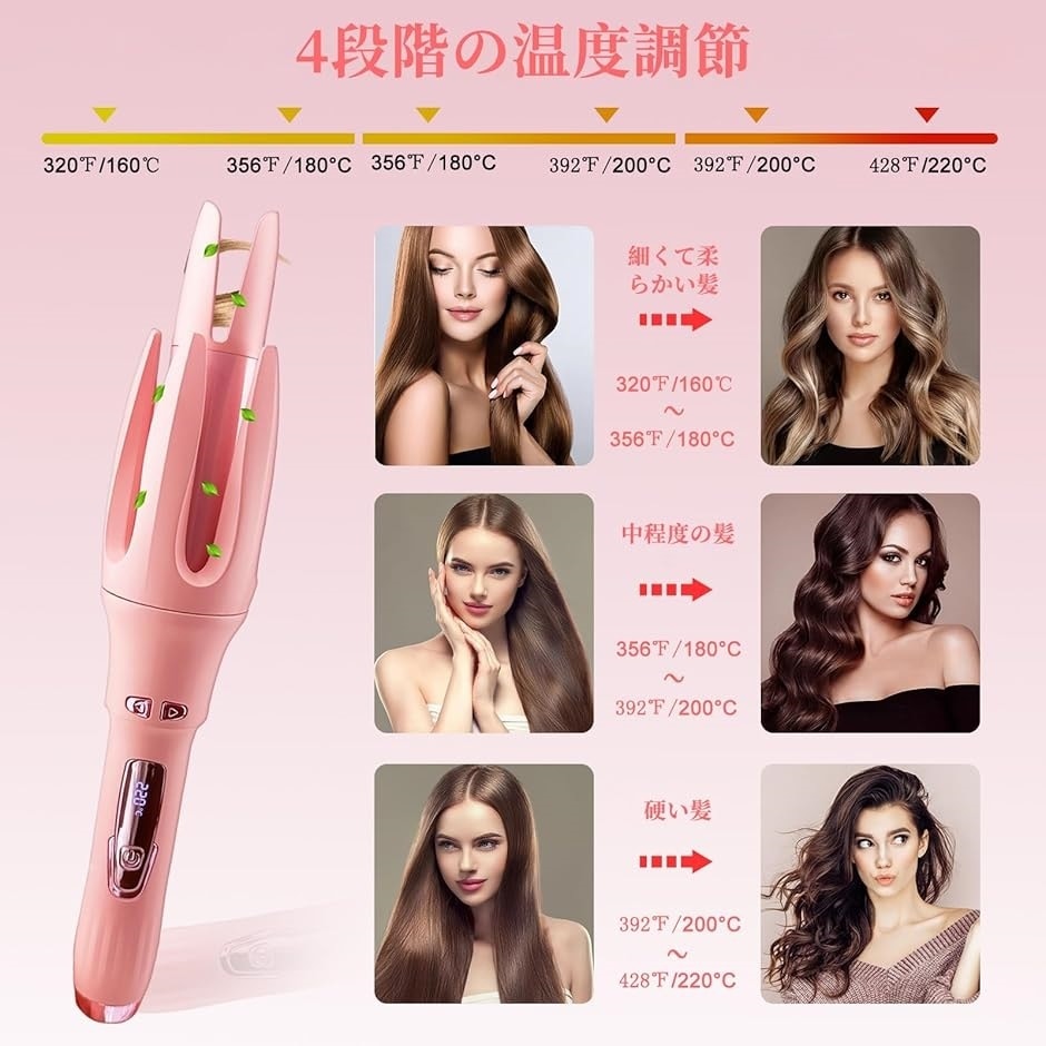 Qoo10] オートヘアアイロン コテ カール ウェー
