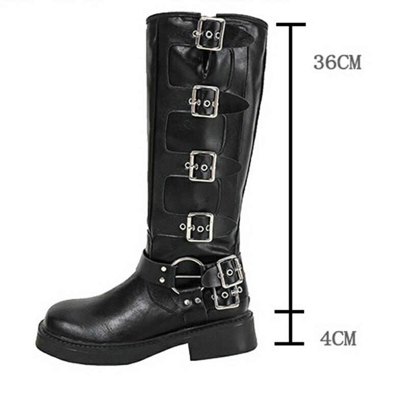 レディース 本革 レザー ジョッキーブーツ ウェスタンブーツ ベルト モンクストラップ 金属 メタリック ロング丈 ミドルヒール スクエアトゥ スクエアヒール レトロ 秋冬 日常 会社 レディース 本革 レザー ジョッキーブーツ ウェスタンブーツ ベルト モンクストラップ 金属 メタリック ロング丈 ミドルヒール スクエアトゥ スクエアヒール レトロ 秋冬 日常 会社