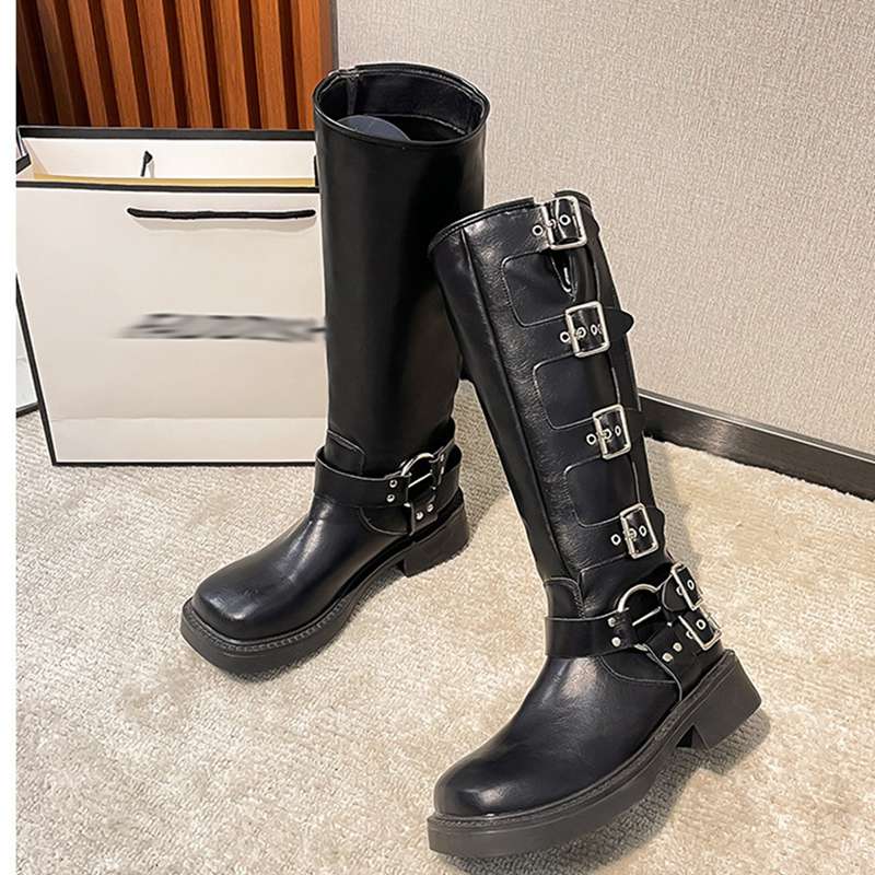 レディース 本革 レザー ジョッキーブーツ ウェスタンブーツ ベルト モンクストラップ 金属 メタリック ロング丈 ミドルヒール スクエアトゥ スクエアヒール レトロ 秋冬 日常 会社 レディース 本革 レザー ジョッキーブーツ ウェスタンブーツ ベルト モンクストラップ 金属 メタリック ロング丈 ミドルヒール スクエアトゥ スクエアヒール レトロ 秋冬 日常 会社