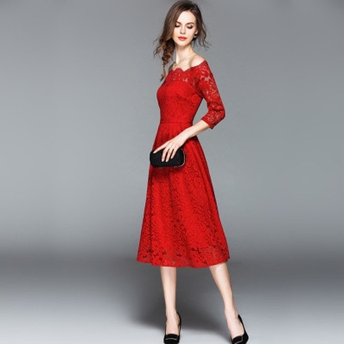 A1201 Aラインワンピース シースルー 七分袖 A1201 Aラインワンピース シースルー 七分袖