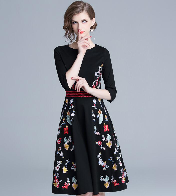 おすすめランキング通勤ワンピース 7分袖フレアスカート 花柄刺繍柄ミディワンピース 欧米デザインドレス パーティードレス 7分袖 高級ワンピース セレブ ドレス タイト 洋服 スレンダーライン フ 演 おすすめランキング通勤ワンピース 7分袖フレアスカート 花柄刺繍柄ミディワンピース 欧米デザインドレス パーティードレス 7分袖 高級ワンピース セレブ ドレス タイト 洋服 スレンダーライン フ 演