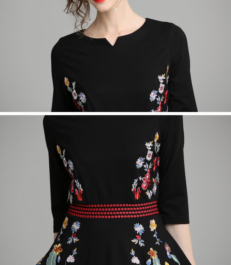 おすすめランキング通勤ワンピース 7分袖フレアスカート 花柄刺繍柄ミディワンピース 欧米デザインドレス パーティードレス 7分袖 高級ワンピース セレブ ドレス タイト 洋服 スレンダーライン フ 演 おすすめランキング通勤ワンピース 7分袖フレアスカート 花柄刺繍柄ミディワンピース 欧米デザインドレス パーティードレス 7分袖 高級ワンピース セレブ ドレス タイト 洋服 スレンダーライン フ 演