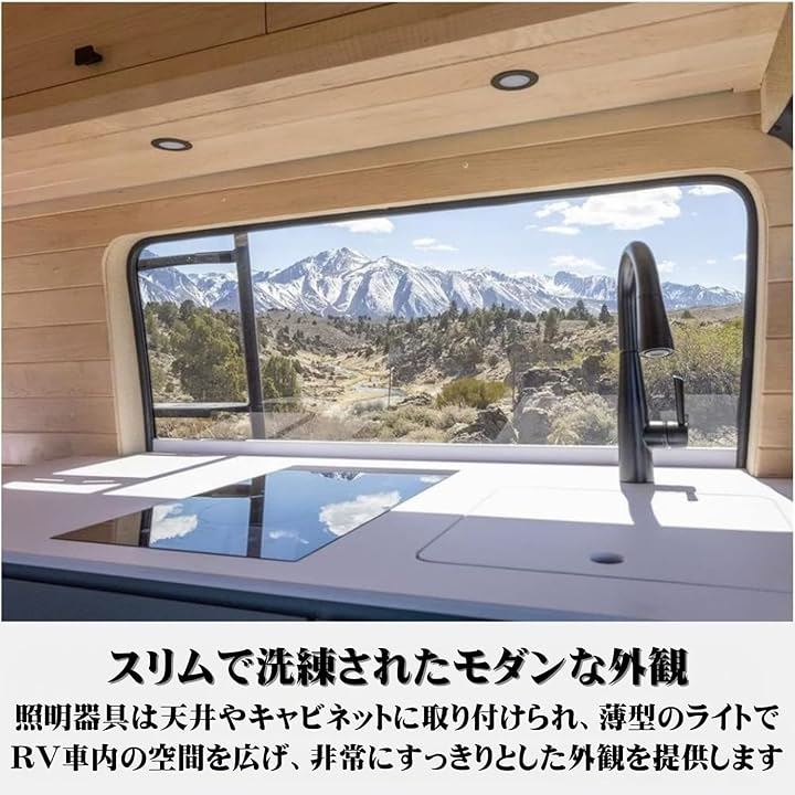 acegoo RV ボート 船舶用 キャンピングカー 埋め込み型天井ライト 6個パック スーパースリム LEDパネルライト DC 12V 3W( クールホワイト(シルバー仕上げ)) acegoo RV ボート 船舶用 キャンピングカー 埋め込み型天井ライト 6個パック スーパースリム LEDパネルライト DC 12V 3W( クールホワイト(シルバー仕上げ))